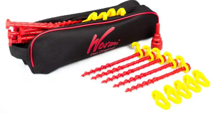 Wurmi Luftschlauchset (Schraubheringe, Haken, Nuss, Tasche)